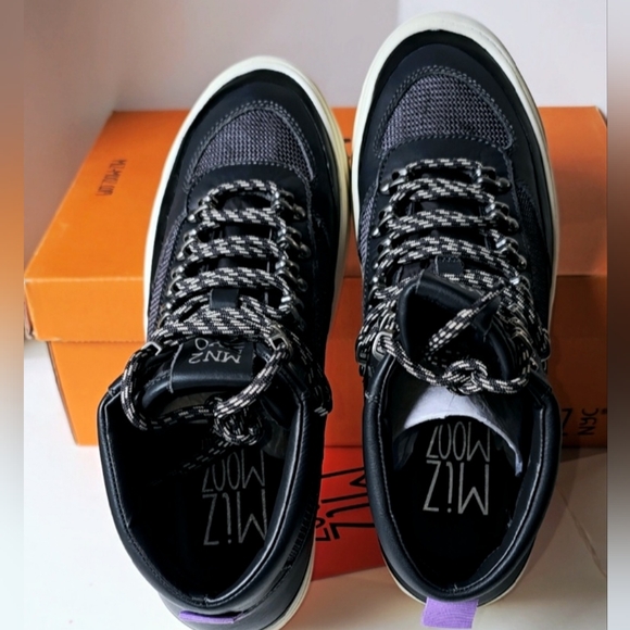 Miz Mooz Alpyne Sneakers Women's size 6.5 Slate Gray Leather NWB Mid/Hi.- New w - Picture 9 of 13